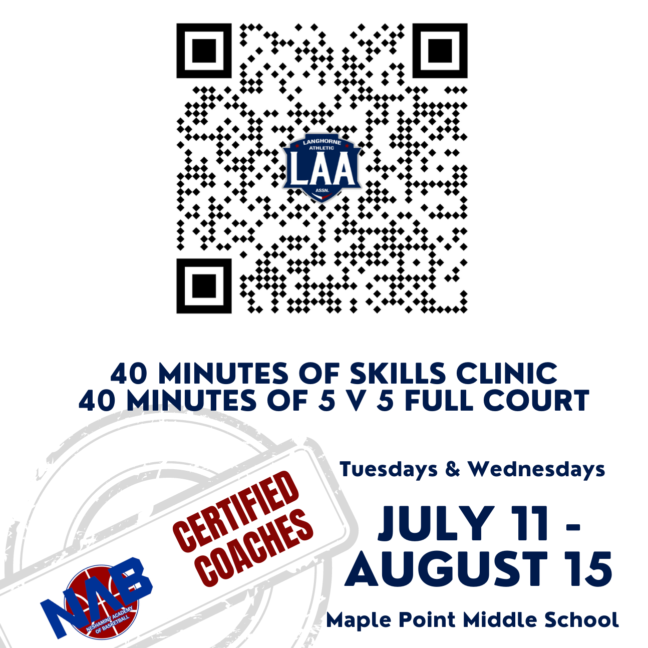 1st annual instructional SUMMER BASKETBALL LEAGUE